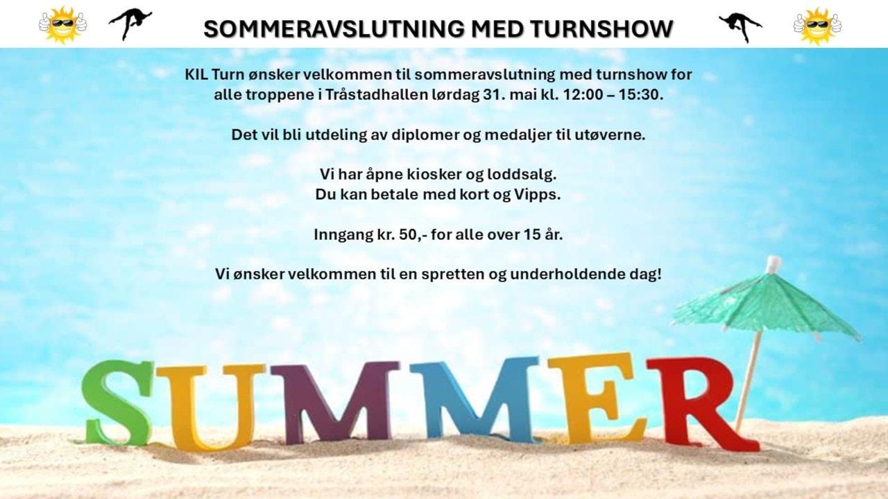 SOMMERAVSLUTNING MED TURNSHOW